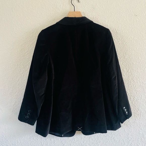 Vintage Talbots Black Velvet Blazer - Picture 12 of 13
